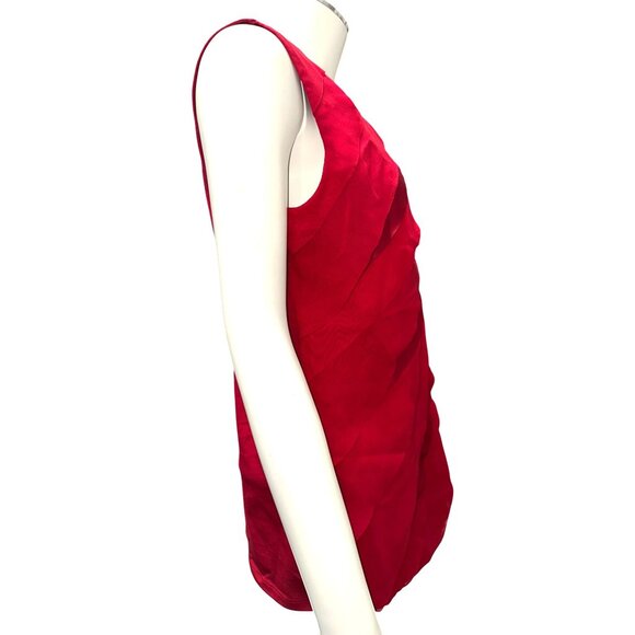 Ann Taylor Medium Red Sleeveless Layered Tank Top Night Out Club Party Fit Chic - Picture 6 of 12